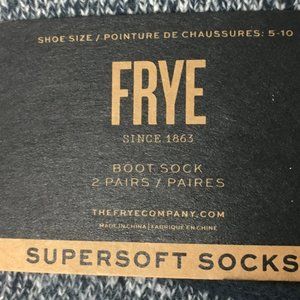 Frye Accessories - Frye Supersoft Boot Socks 2 Pack in Blue & Grey Frye Accessories - Frye Supersoft Boot Socks 2 Pack in Blue & Grey